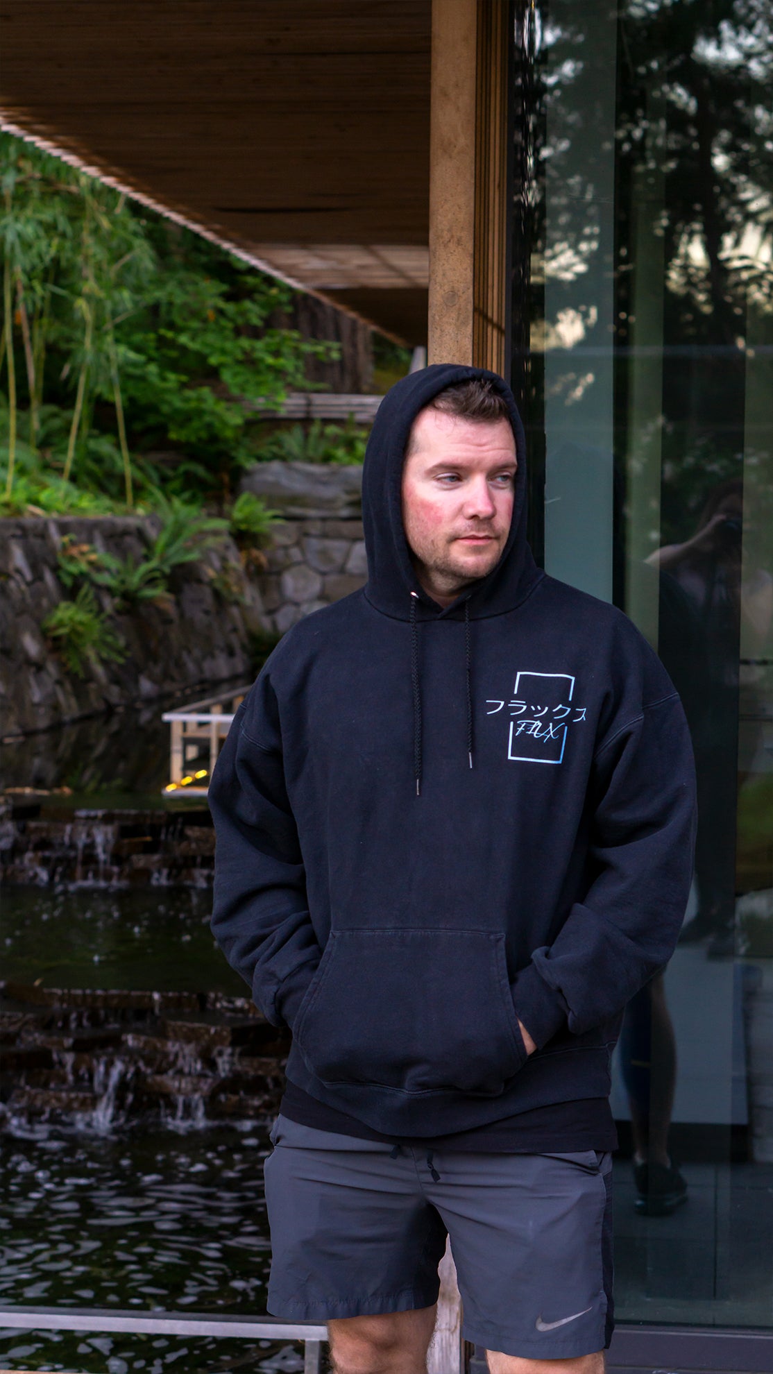 Black Flux Katakana Hoodie